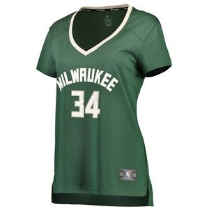 NWT Giannis Antetokounmpo Milwaukee Bucks Fanatics Women’s Jersey Size Small